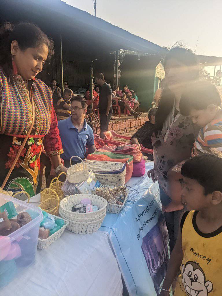 Children creating handmade crafts and artwork